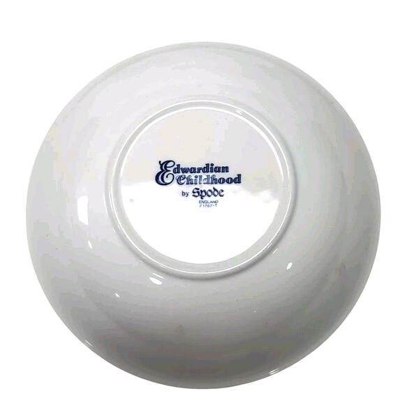 VTG Spode Edwardian Child Collection Cereal Bowl White/Blue England Original Box - Picture 5 of 8